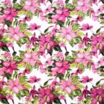 Decoupage Paper Napkins - Flowering Clematis Pink