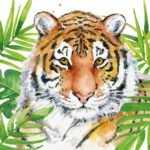Decoupage Paper Napkins - Tropical Tiger