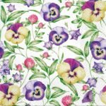Decoupage Paper Napkins - Beautiful Pansies
