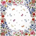 Decoupage Paper Napkins - Blossom Border