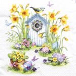 Decoupage Paper Napkins - Birdhouse & Easter Eggs