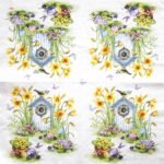 Decoupage Paper Napkins - Birdhouse & Easter Eggs