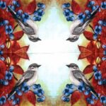 Decoupage Paper Napkins - Bird on Blackthorn