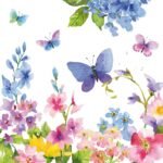 Decoupage Paper Napkins - Blue Spring