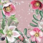 Decoupage Paper Napkins - Helleborus Orientalis Rose