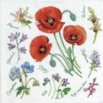 Decoupage Paper Napkins - Poppy Harmony