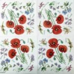 Decoupage Paper Napkins - Poppy Harmony