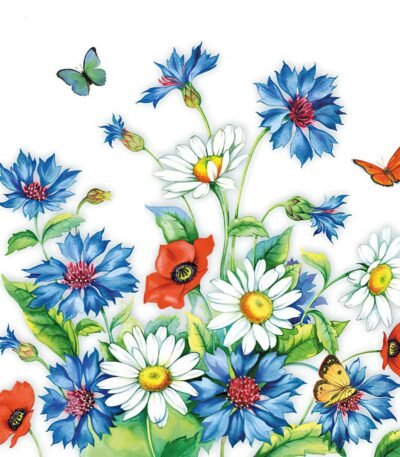 Decoupage Paper Napkins - Cornflower