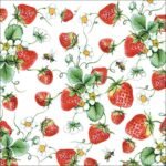 Decoupage Paper Napkins - Strawberries All Over