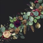 Decoupage Paper Napkins - Eucalyptus Black