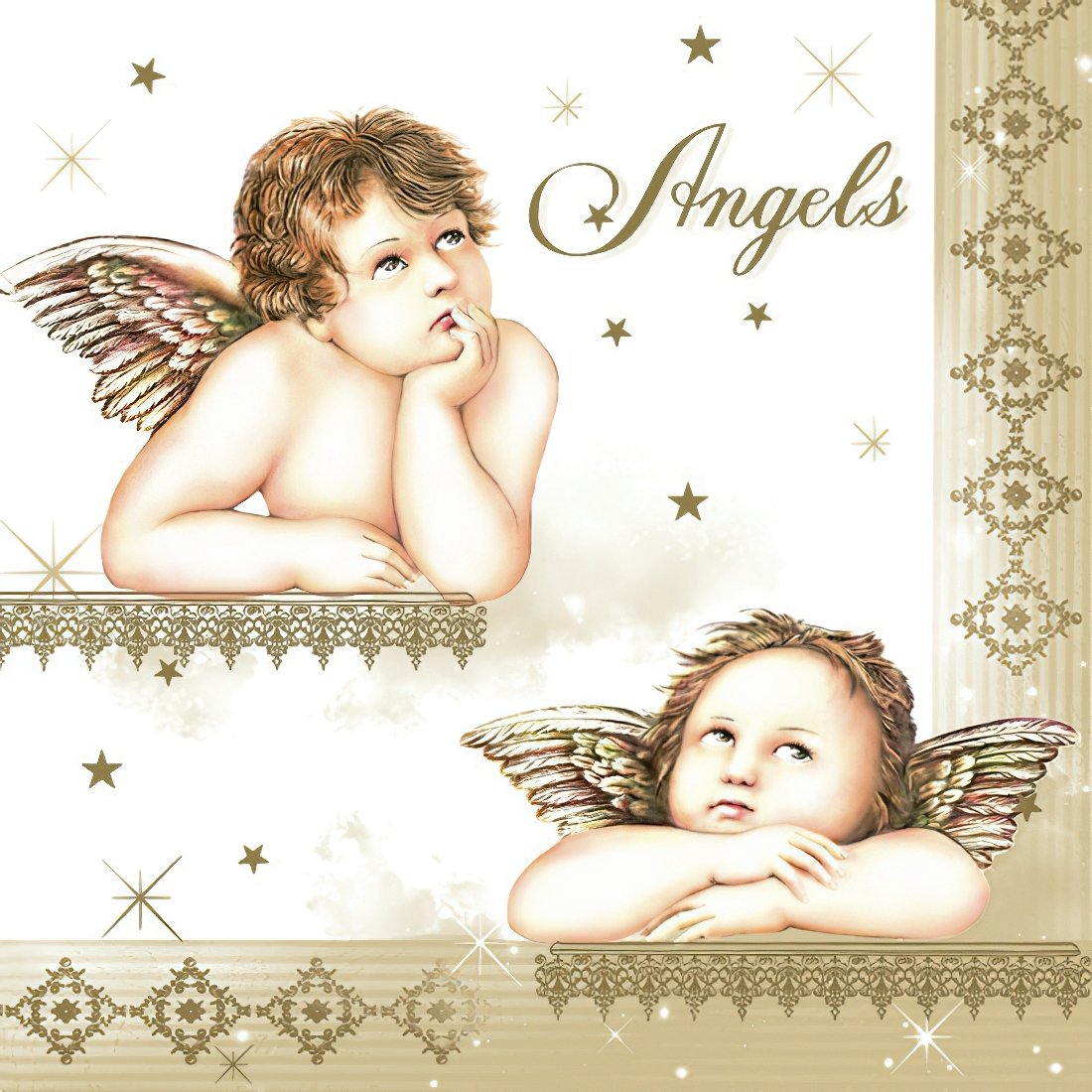 Decoupage Paper Napkins - Famous Angels - The Tissue Store Decoupage Paper Napkins - Famous Angels