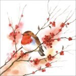 Decoupage Paper Napkins - Birdy Robin
