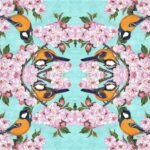Decoupage Paper Napkins - Tits on Cherry Blossom Twig