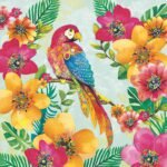 Decoupage Paper Napkins - Tropical Parrot