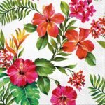 Decoupage Paper Napkins - Hawaiian Flowers