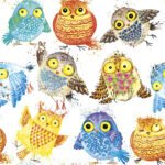 Decoupage Paper Napkins - Crazy Owls