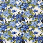 Decoupage Paper Napkins - Flowering Clematis Blue