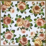 Decoupage Paper Napkins - Tea Roses White