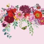 Decoupage Paper Napkins - Flower Border Lilac