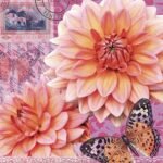 Decoupage Paper Napkins - Summer Dahlia