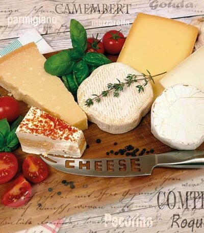 Decoupage Paper Napkins - Palette of Cheeses