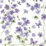 Decoupage Paper Napkins - Purple Spring