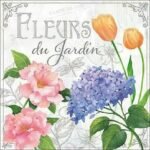 Decoupage Paper Napkins - Fleurs De Jardin