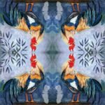 Decoupage Paper Napkins - Coq Plumes Bleues