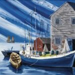 Decoupage Paper Napkins - Beach / Marine - Fishing Harbor