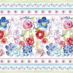 Decoupage Paper Napkins - Watercolour Floral Pattern