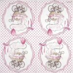 Decoupage Paper Napkins - Welcome Pink