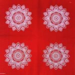 Decoupage Paper Napkins - Mandala White/Red