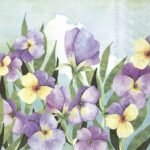 Decoupage Paper Napkins - Violet Pansy