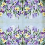 Decoupage Paper Napkins - Violet Pansy