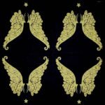 Decoupage Paper Napkins - Wings Black/Gold
