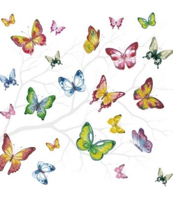 Decoupage Paper Napkins - Colorful-Butterflies