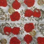Decoupage Paper Napkins - Red Roses with Floral Prints