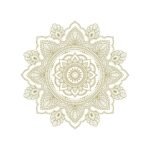 Decoupage Paper Napkins - Mandala Gold/White