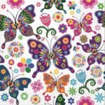 Decoupage Paper Napkins - Colorful Butterflies