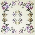 Decoupage Paper Napkins - Elegant Garland Cream