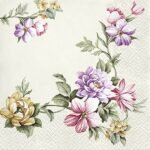 Decoupage Paper Napkins - Elegant Garland Cream