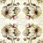 Decoupage Paper Napkins - Marche De Fls Cream_x000D_ (1 Sheet) Out of Stock