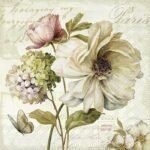 Decoupage Paper Napkins - Marche De Fls Cream_x000D_ (1 Sheet) Out of Stock