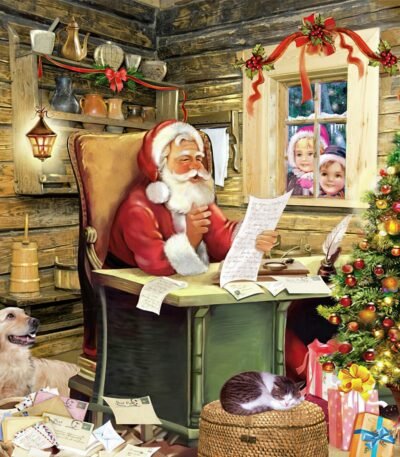 Decoupage Paper Napkins - Santas Mail