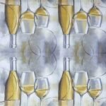 Decoupage Paper Napkins - Modern White Wine