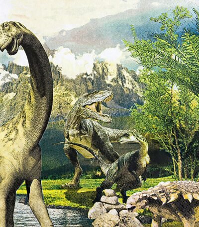 Decoupage Paper Napkins - Jurassic Dinosaurs