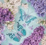 Decoupage Paper Napkins - Lilac Collage with Butterflies