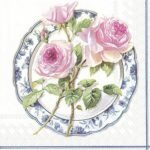 Decoupage Paper Napkins - Rose For Lunch