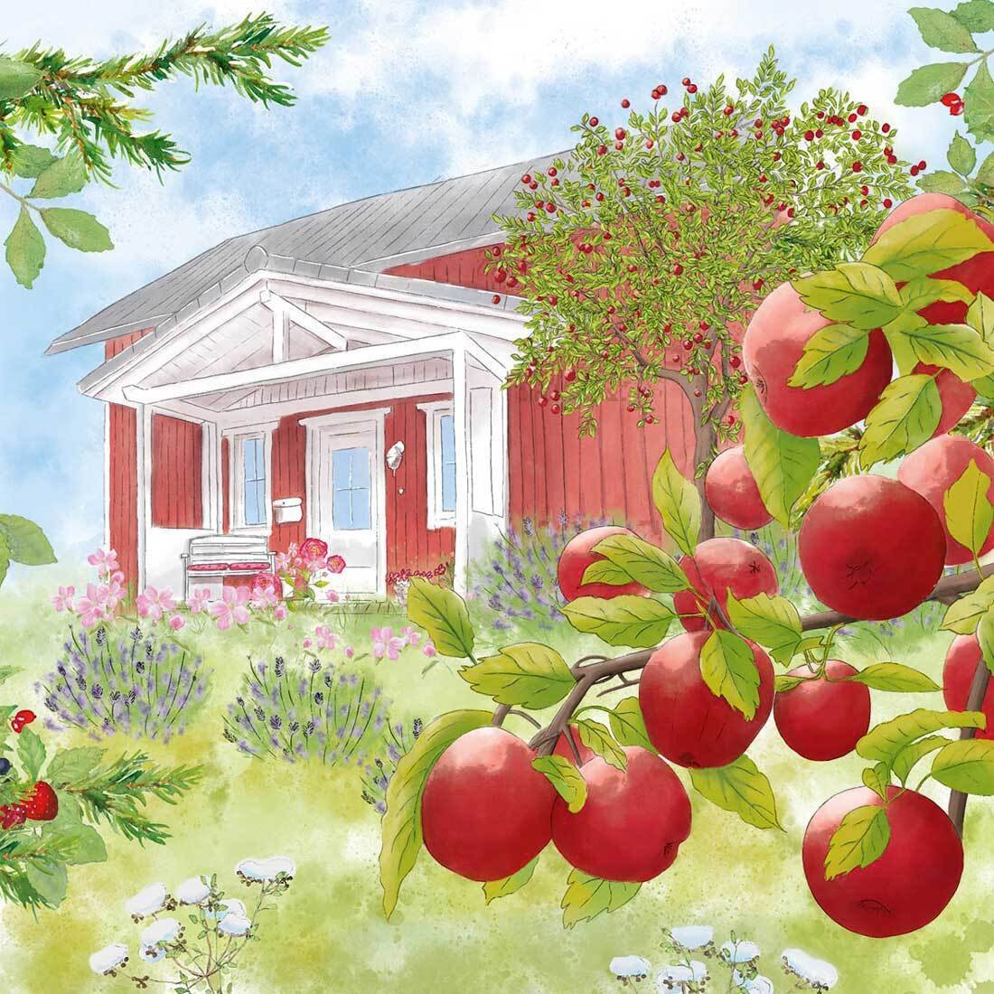 Decoupage Paper Napkins - House In Sweden - The Tissue Store Decoupage Paper Napkins - House In Sweden