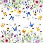 Decoupage Paper Napkins - Butterfly Meadow